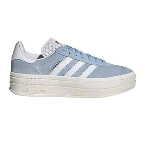 adidas Originals Women's Gazelle Bold Shoes, 7.5, Light Blue